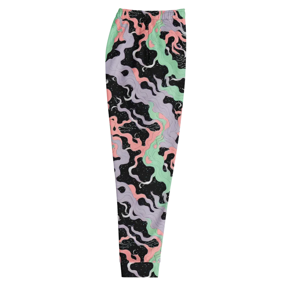 Pastel Eclipse on Men's Joggers — Right