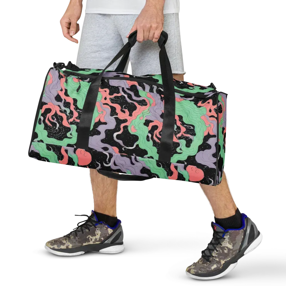 Pastel Eclipse on Duffle Bag — Front