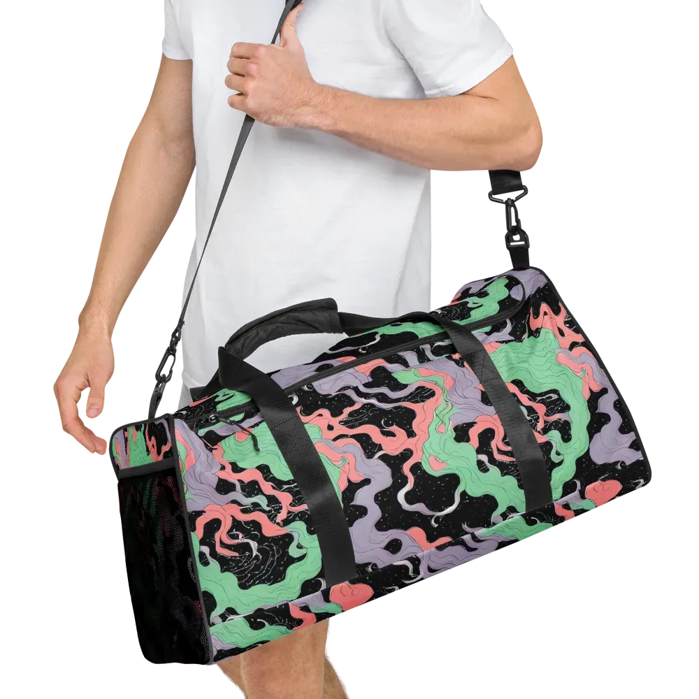 Pastel Eclipse on Duffle Bag — Right Front