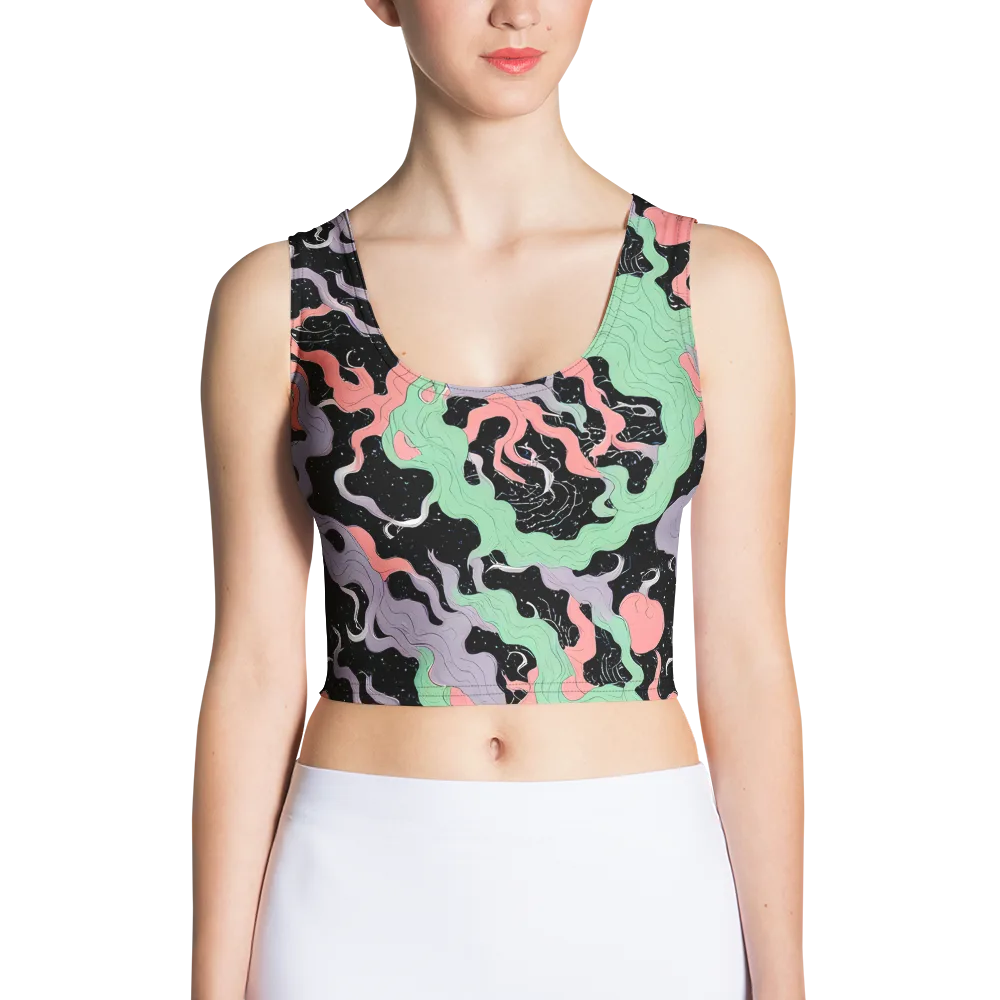 Pastel Eclipse on Crop Top — Front