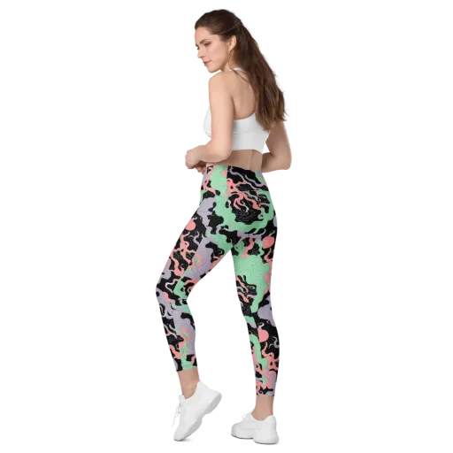 Pastel Eclipse on a Leggings with Pockets