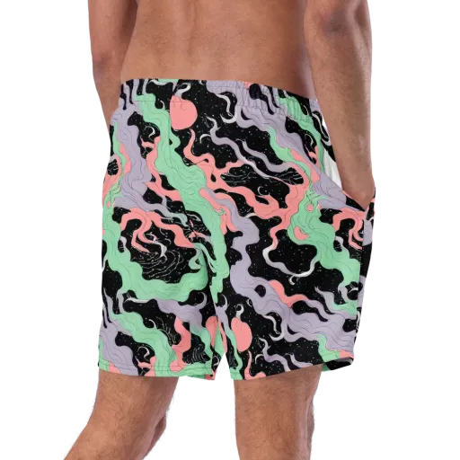 Pastel Eclipse on a Swim Trunks