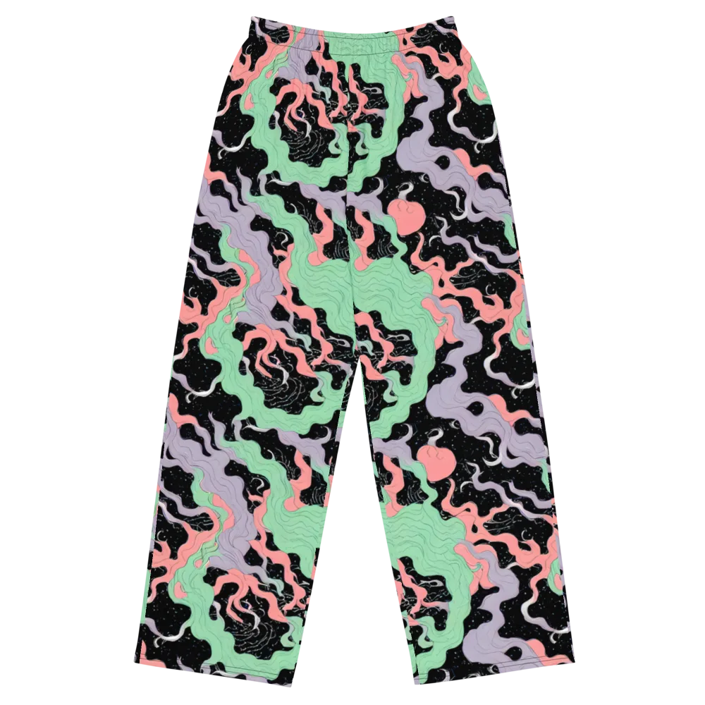 Pastel Eclipse on Wide-Leg Pants — Front