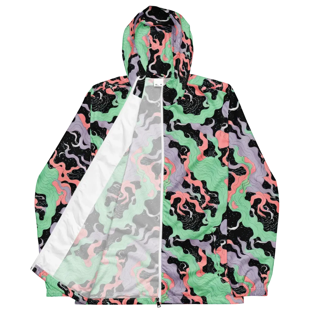 Pastel Eclipse on Men's Windbreaker — Front