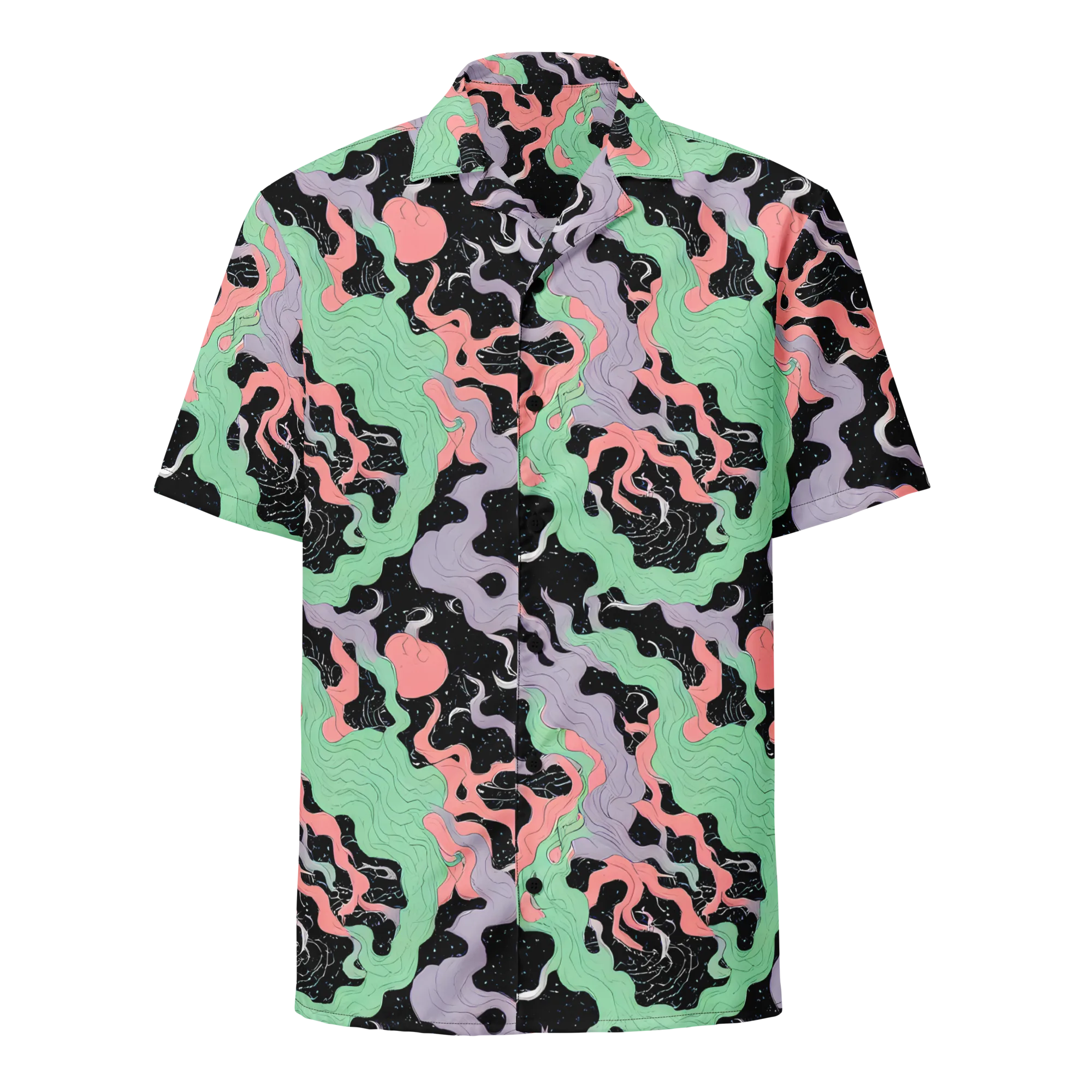 Pastel Eclipse on Button Shirt — Front