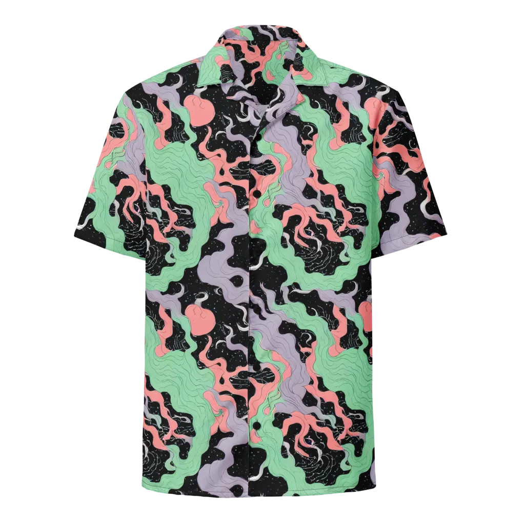 Pastel Eclipse on Button Shirt — Front