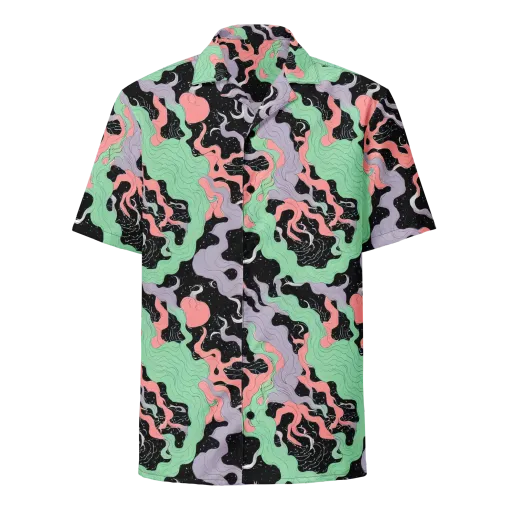 Pastel Eclipse on a Button Shirt