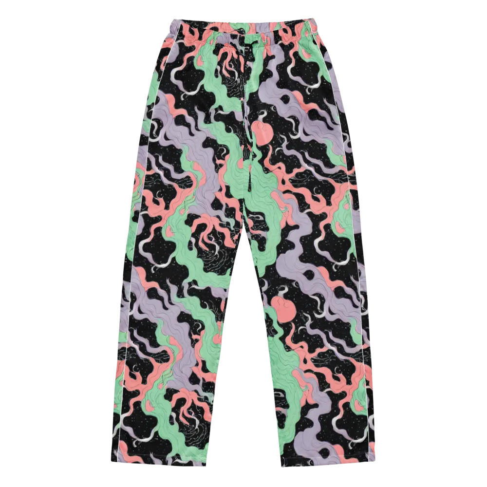 Pastel Eclipse on Women's Pajama Pants — Front