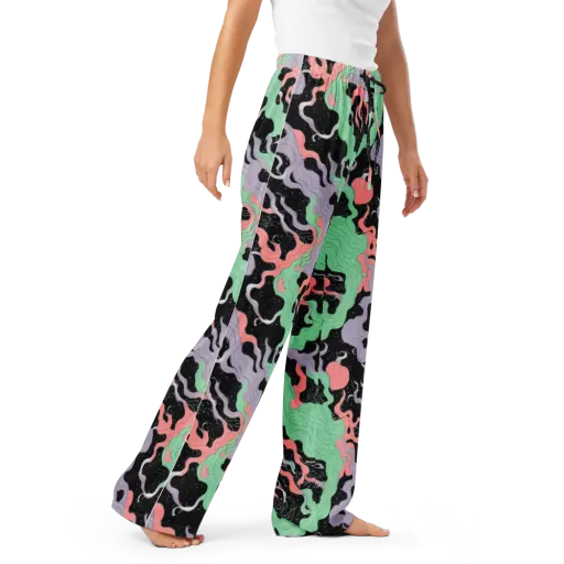 Pastel Eclipse on a Women's Pajama Pants