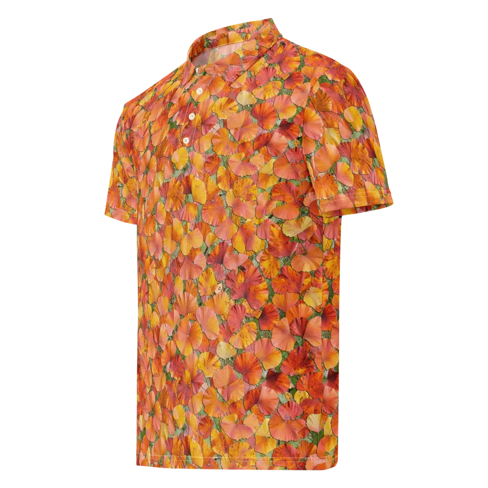Amber Reverie on Men's Slim Fit Polo Shirt — Left Front