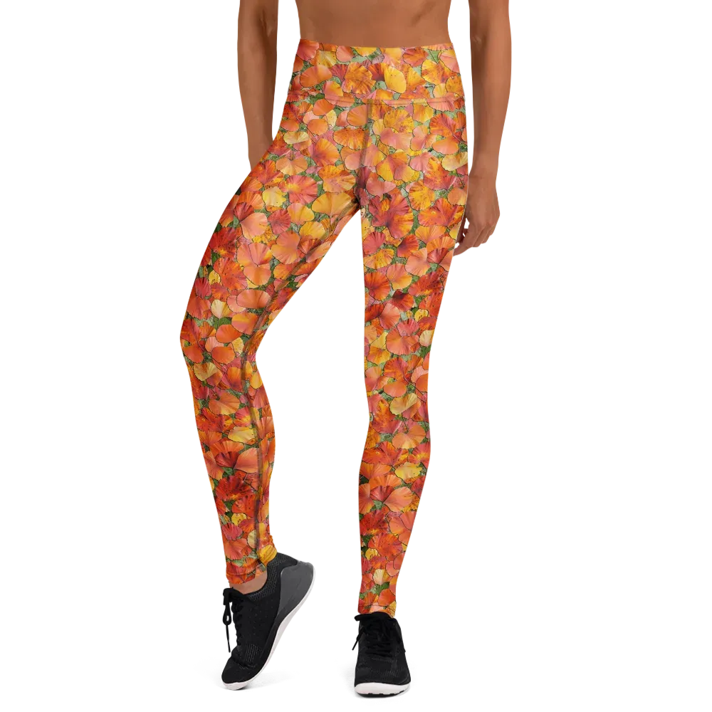 Amber Reverie on Yoga Leggings — Front