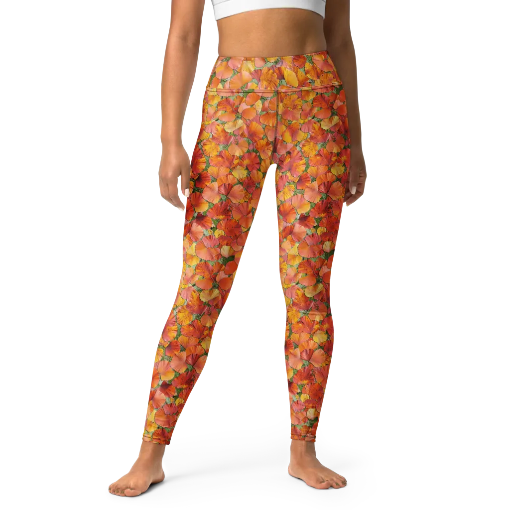 Amber Reverie on Yoga Leggings — Front