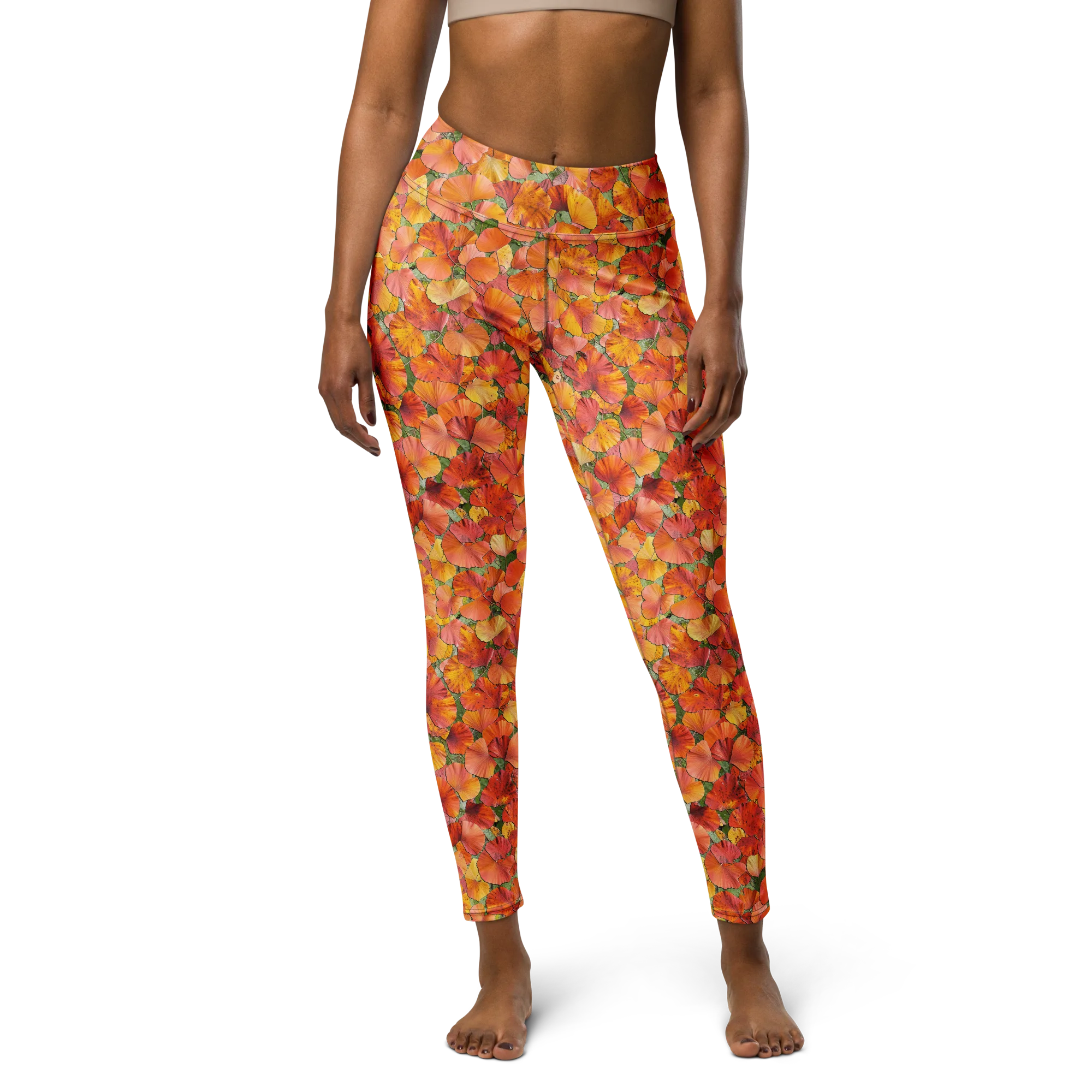 Amber Reverie on Yoga Leggings — Front