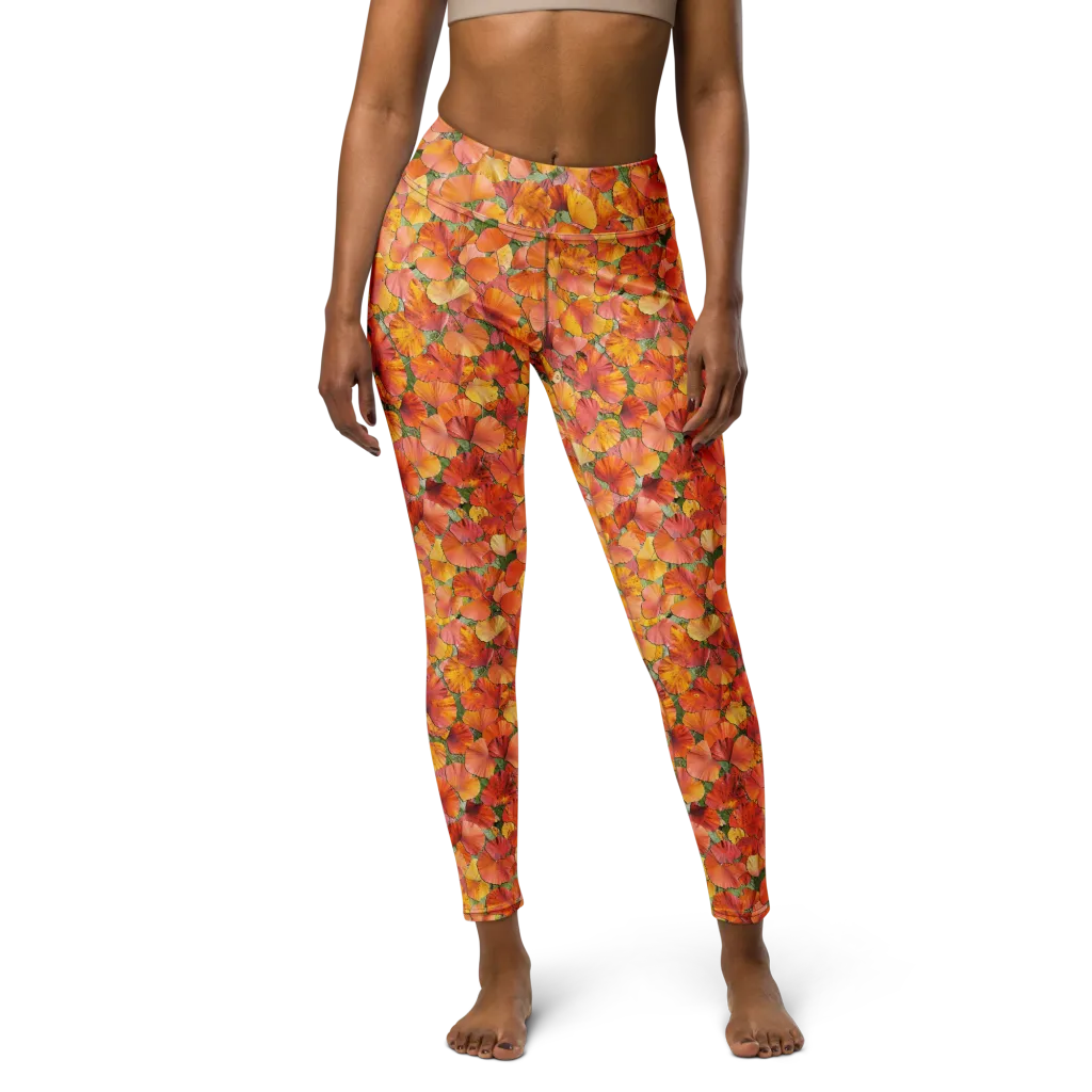 Amber Reverie on Yoga Leggings — Front