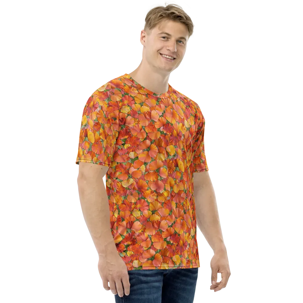 Amber Reverie on Men's Crew Neck T-Shirt — Right