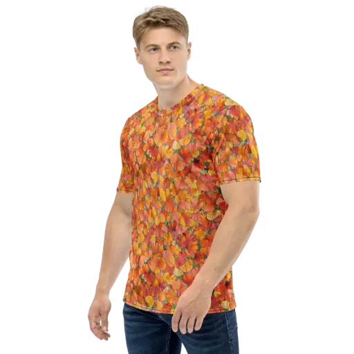 Amber Reverie on a Men's Crew Neck T-Shirt