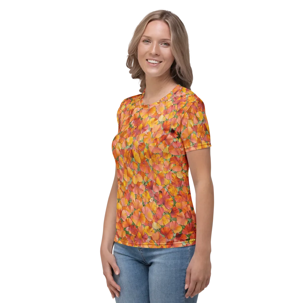 Amber Reverie on Women's Crew Neck T-Shirt — Left