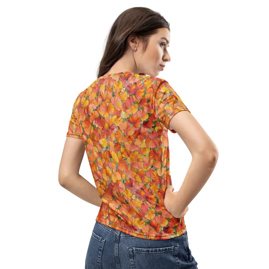 Amber Reverie on Women's Crew Neck T-Shirt — Back