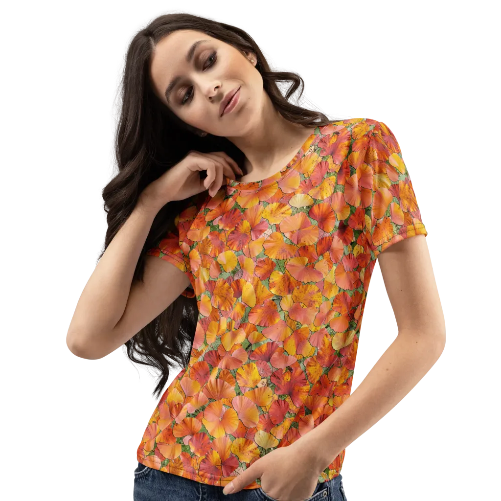Amber Reverie on Women's Crew Neck T-Shirt — Left Front