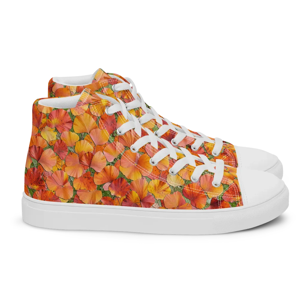 Amber Reverie on Women's High Top Canvas Shoes — Right