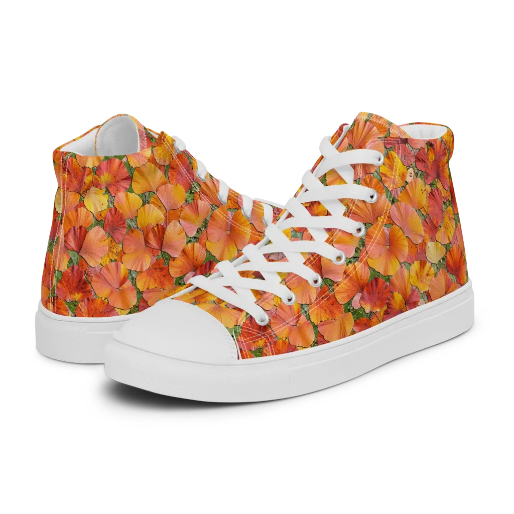 Amber Reverie on Women's High Top Canvas Shoes — Left