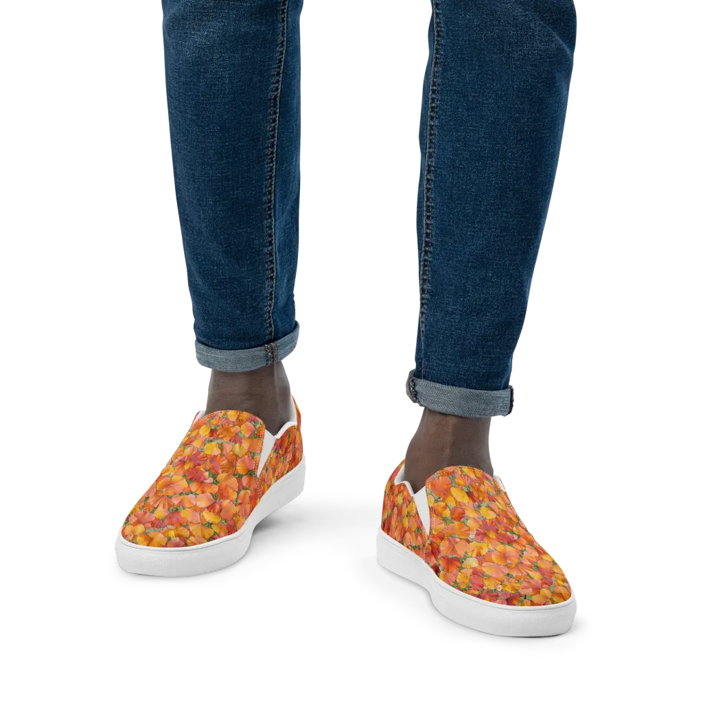 Amber Reverie on Men's Slip-On Canvas Shoes — Front