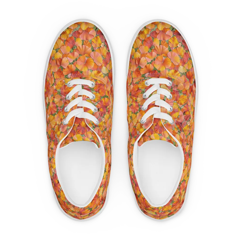 Amber Reverie on Men's Lace-Up Canvas Shoes — Front