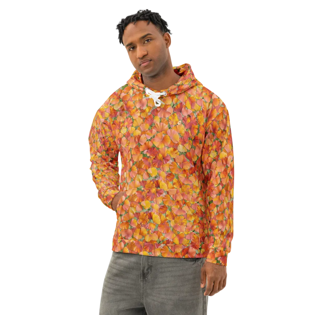 Amber Reverie on Cotton Hoodie — Left Front