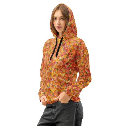 Amber Reverie on a Cotton Hoodie