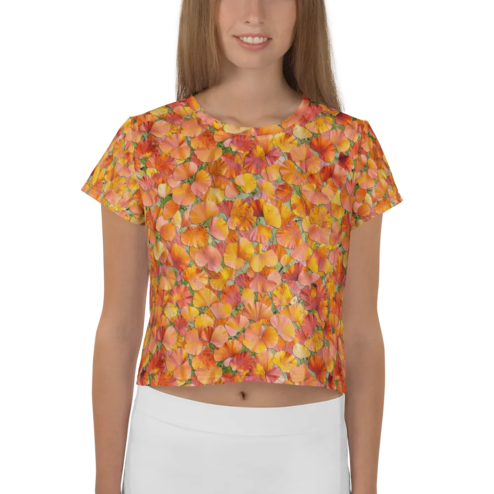 Amber Reverie on Crop Tee — Front