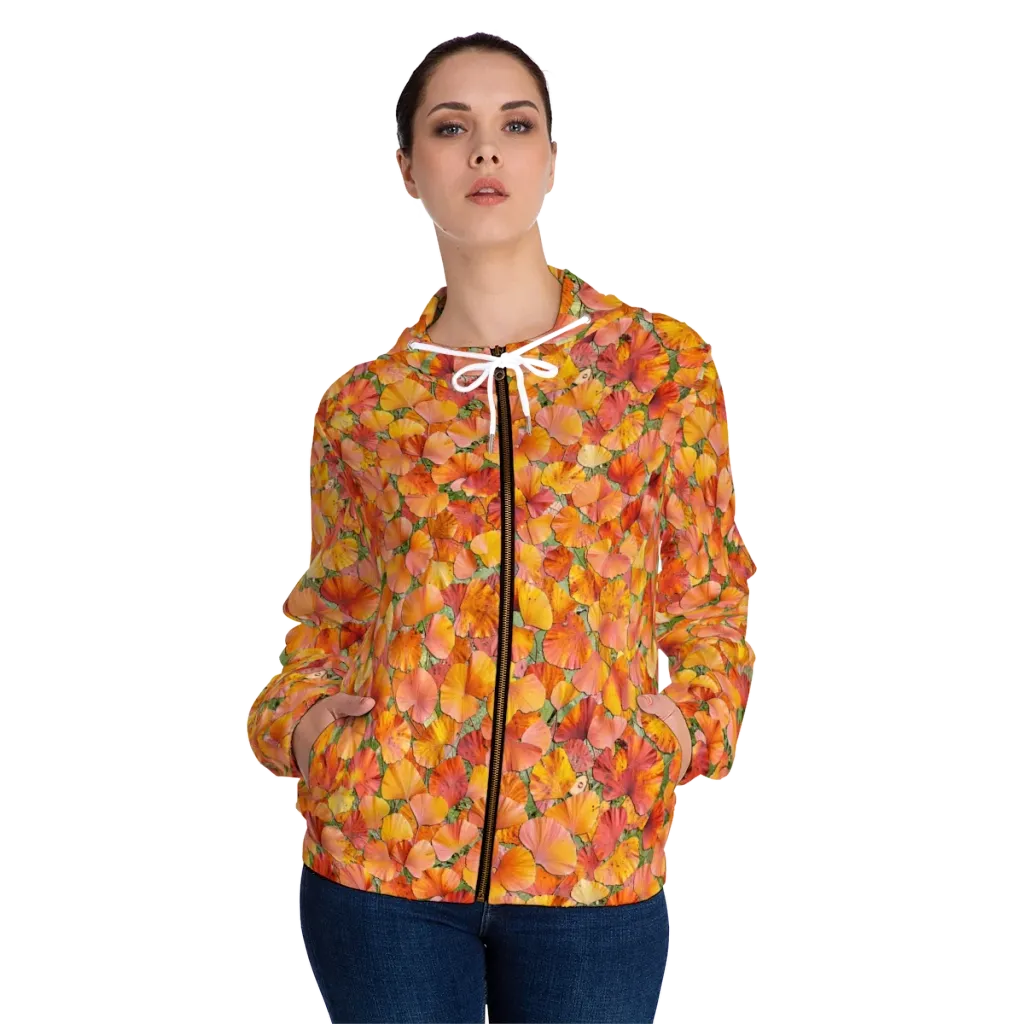 Amber Reverie on Women's Full-Zip Hoodie — Front On Person