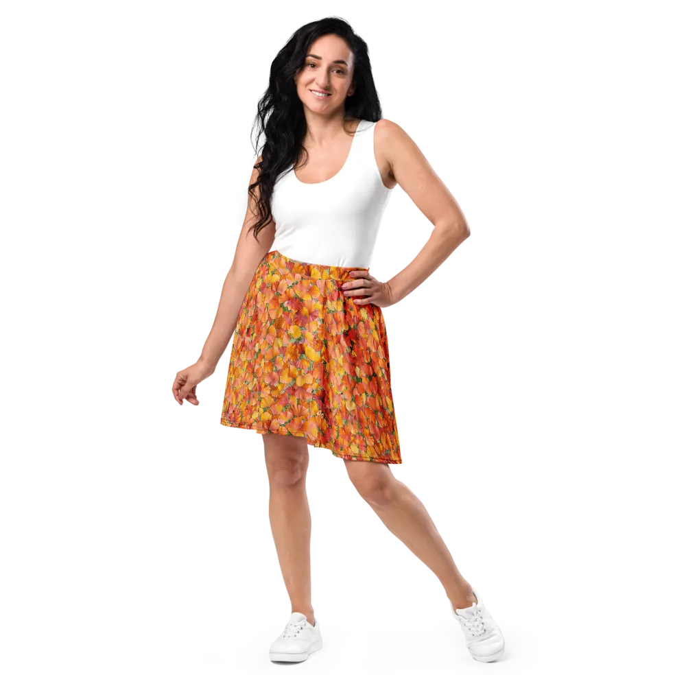Amber Reverie on Skater Skirt — Front