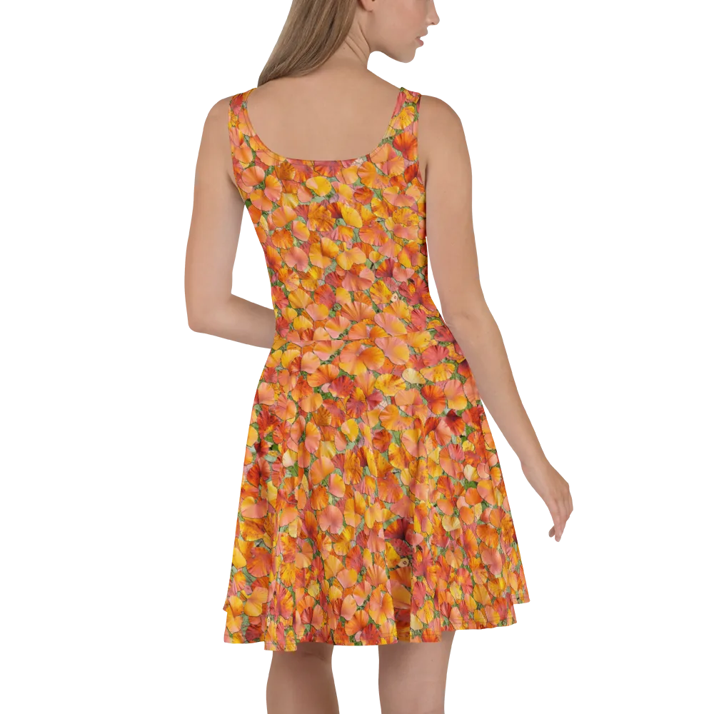 Amber Reverie on Skater Dress — Back