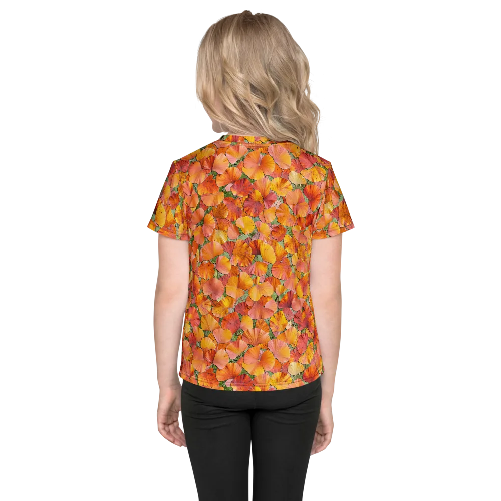 Amber Reverie on Kids Crew Neck T-Shirt — Back