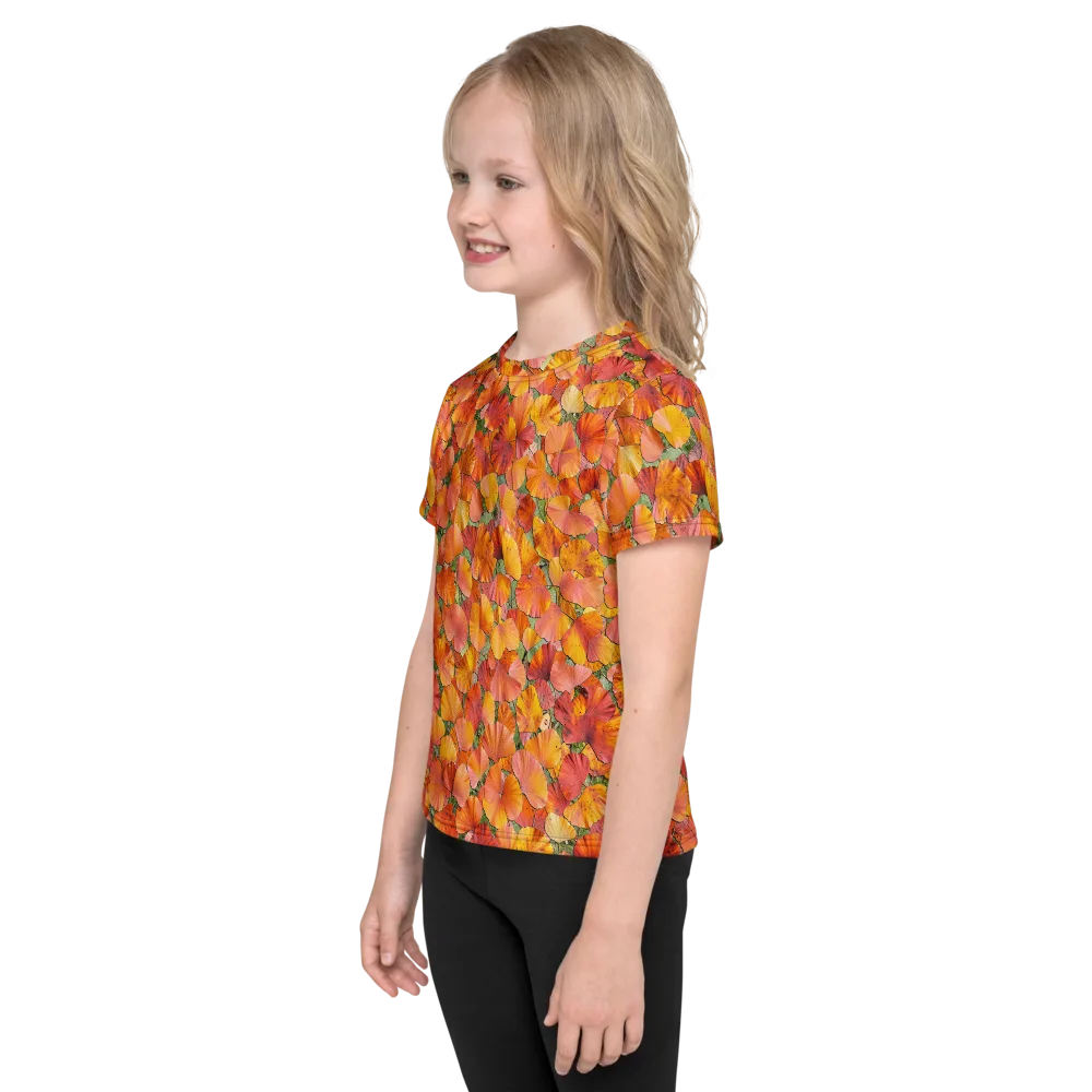 Amber Reverie on Kids Crew Neck T-Shirt — Left
