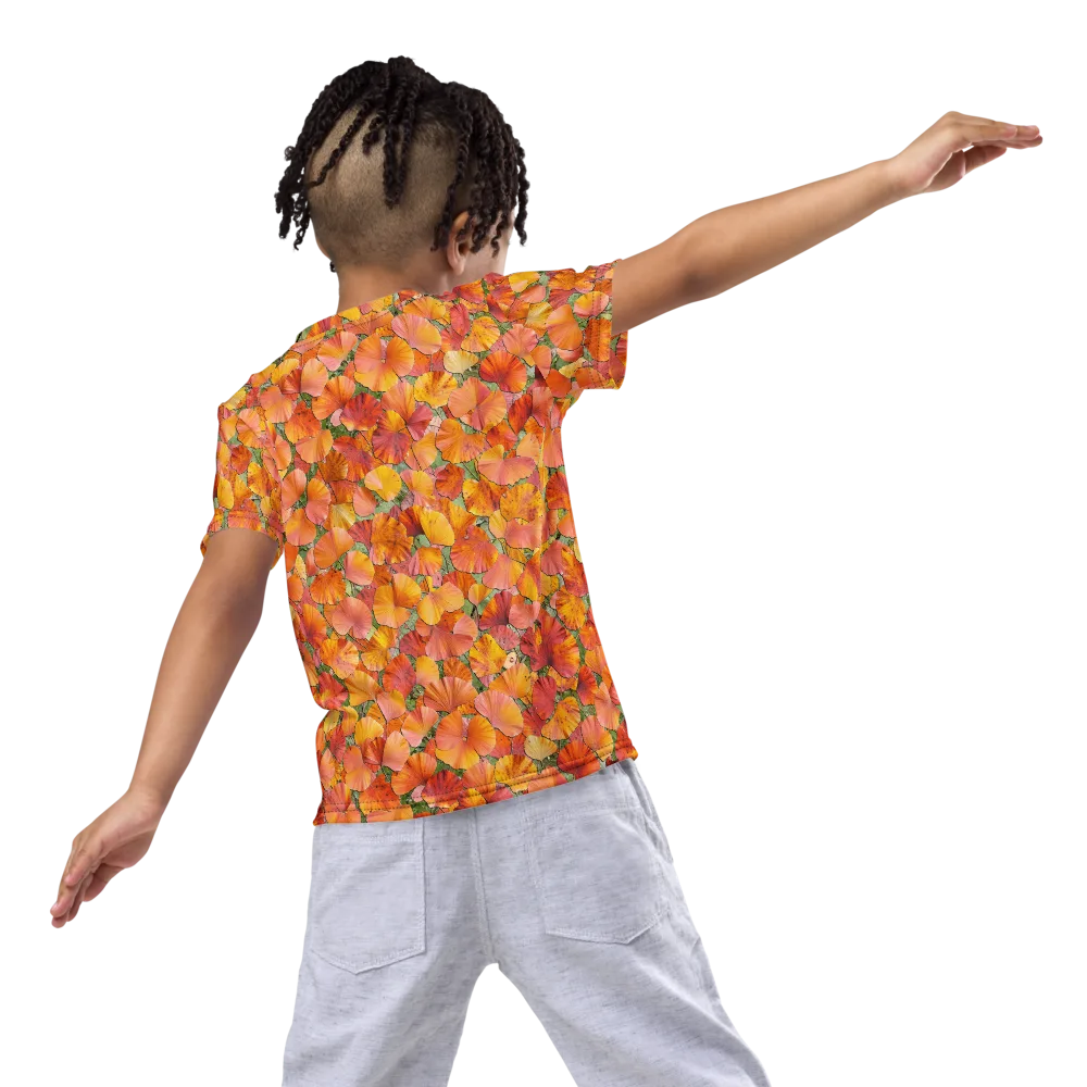 Amber Reverie on Kids Crew Neck T-Shirt — Back