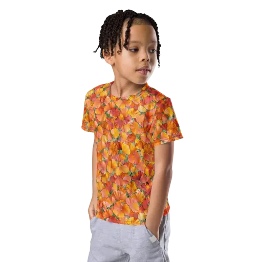 Amber Reverie on a Kids Crew Neck T-Shirt
