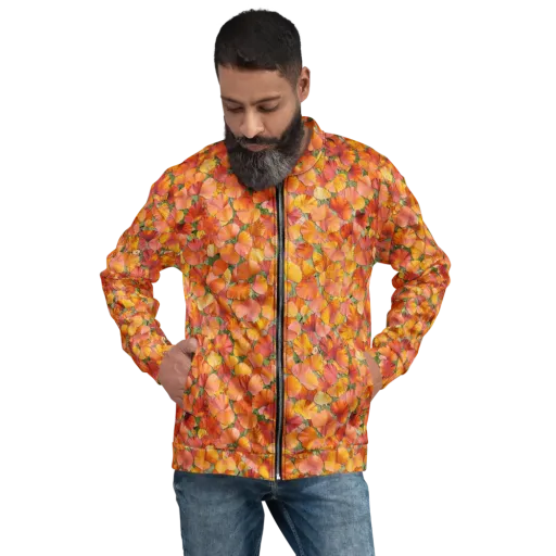 Amber Reverie on a Bomber Jacket