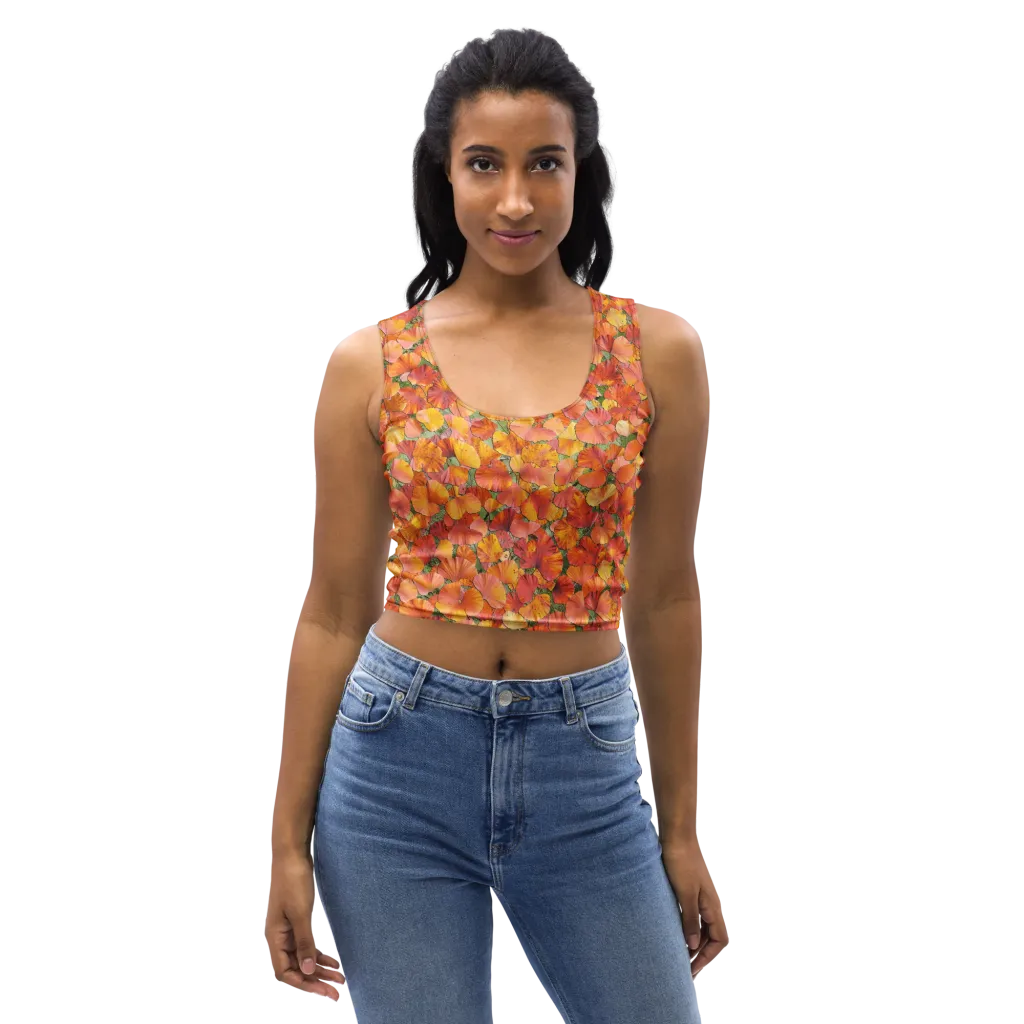 Amber Reverie on Crop Top — Front