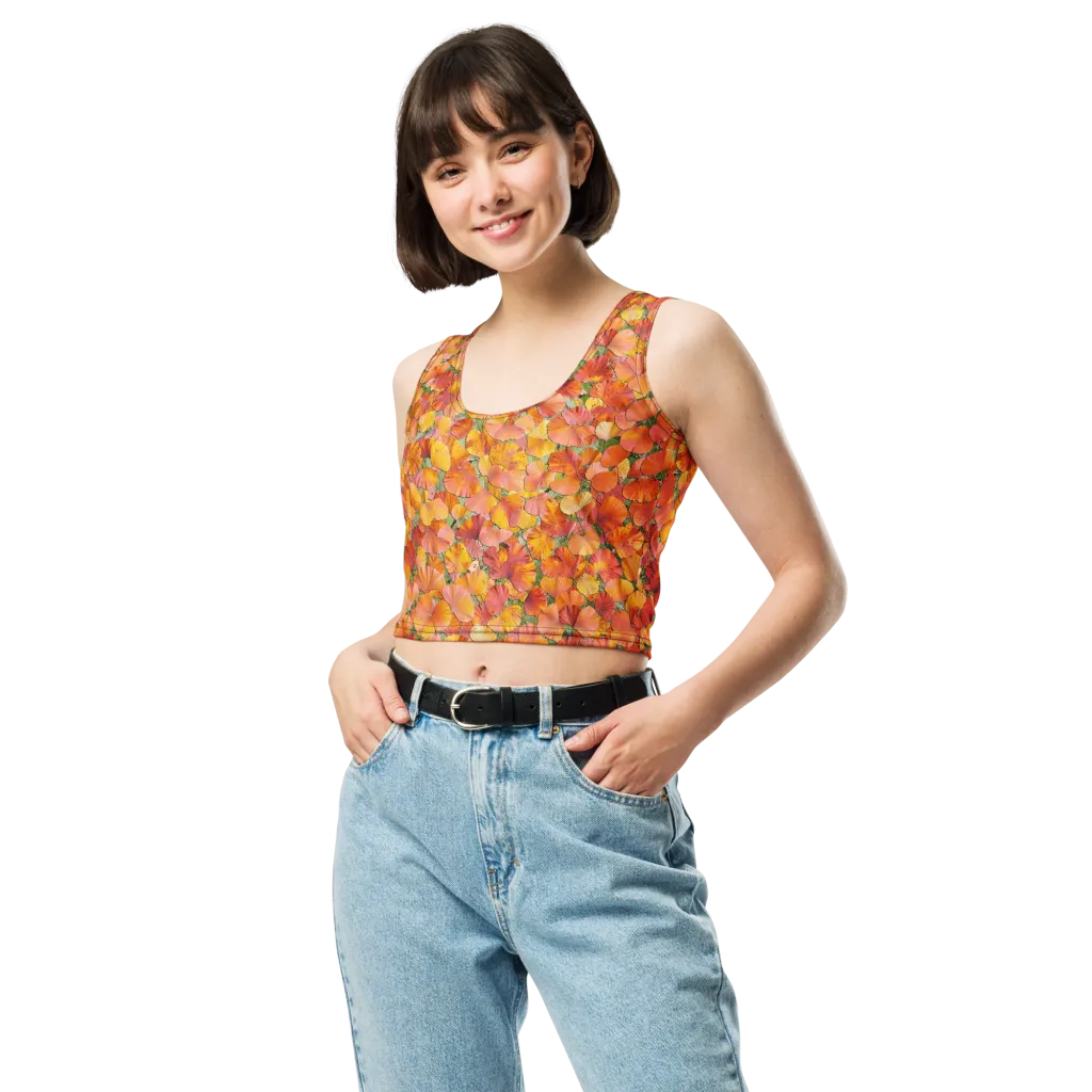Amber Reverie on Crop Top — Front