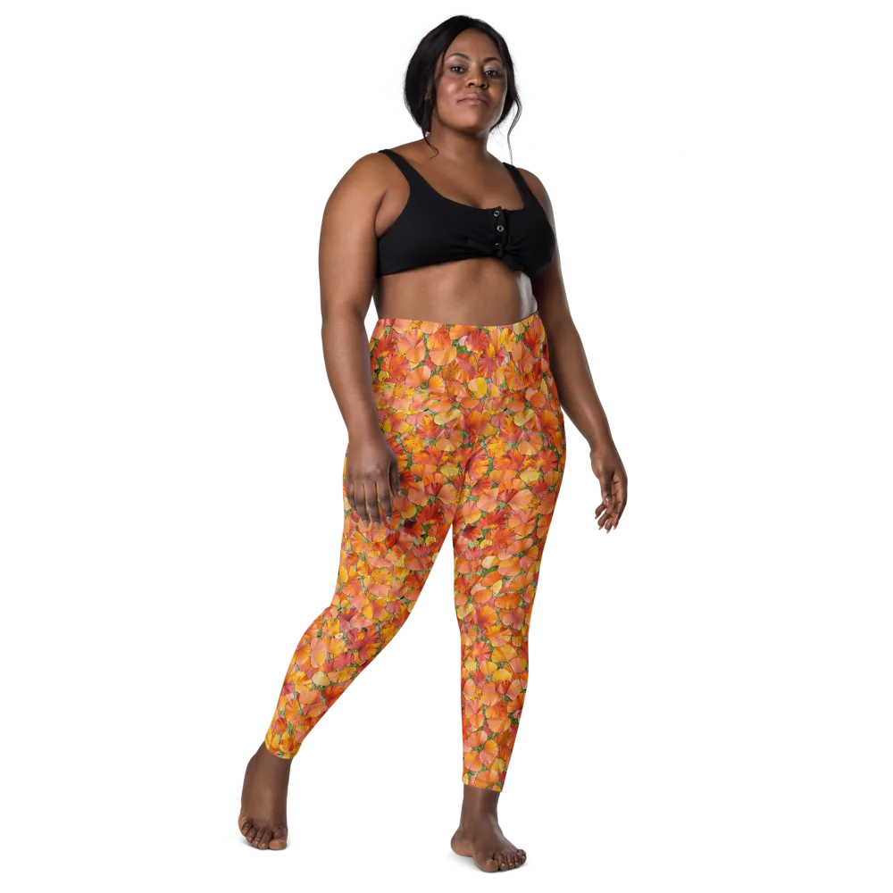 Amber Reverie on Leggings with Pockets — Front