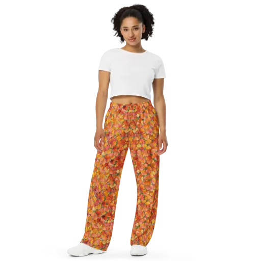 Amber Reverie on a Wide-Leg Pants