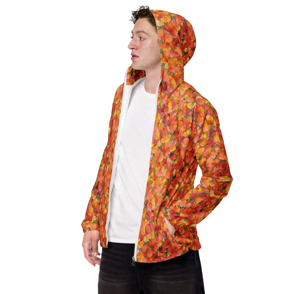 Amber Reverie on Men's Windbreaker — Left Front