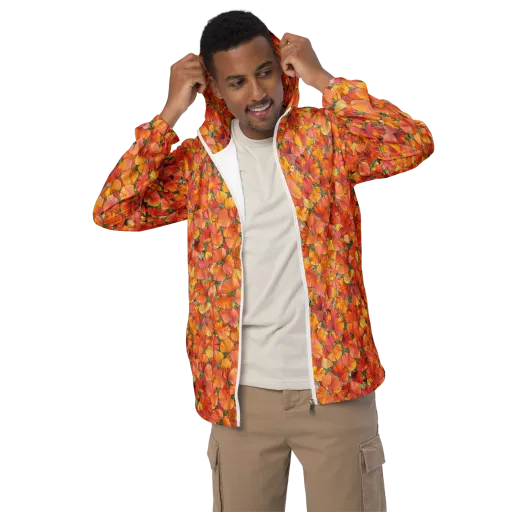 Amber Reverie on a Men's Windbreaker