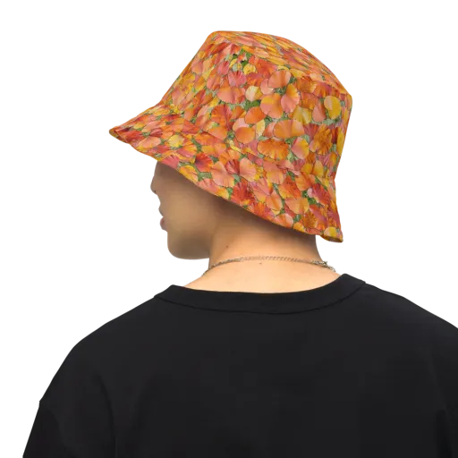 Amber Reverie on a Reversible Bucket Hat