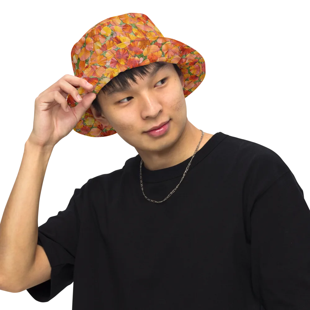 Amber Reverie on Reversible Bucket Hat — Front Inside