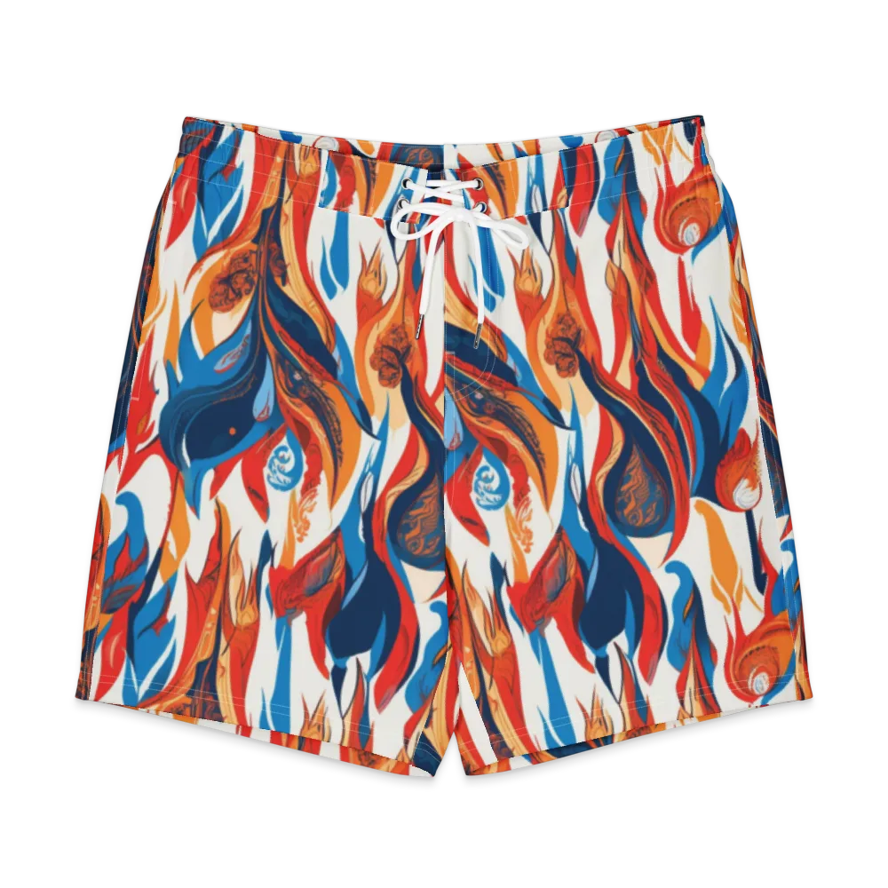 Cobalt Kindling on Men's Board Shorts — Front