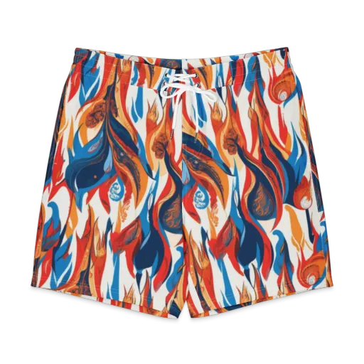 Cobalt Kindling on a Men's Board Shorts