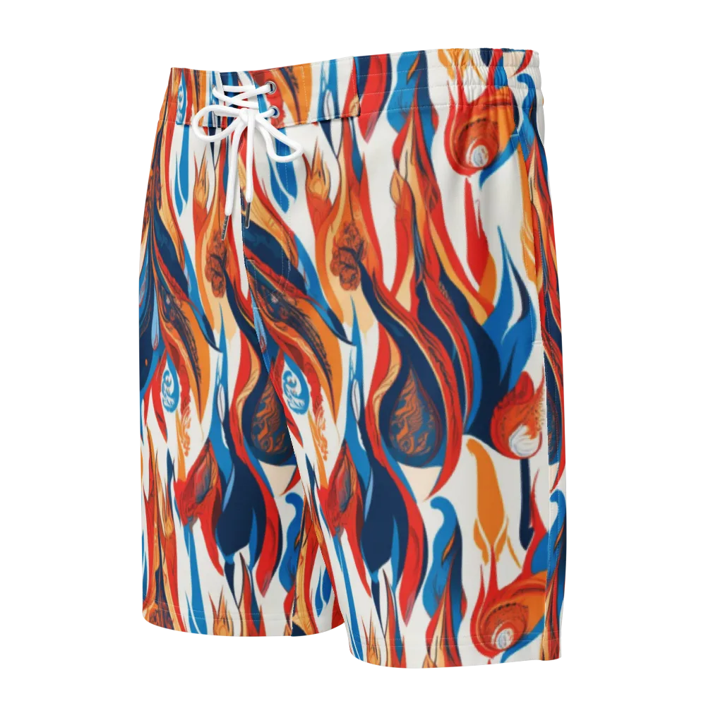 Cobalt Kindling on Men's Board Shorts — Front