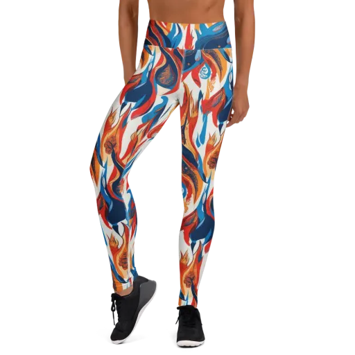Cobalt Kindling on a Yoga Leggings